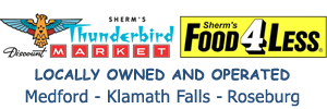 Sherm's Food 4 Less of Medford Logo